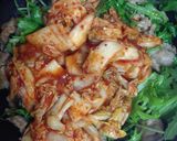 簡単☆豚キムチ丼作り方3写真