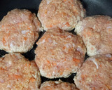 簡単、激短、チキン野菜バーグ♡作り方4写真