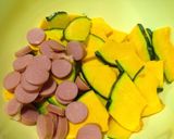 かぼちゃフライパン焼き♪チジミ風作り方1写真