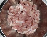 簡単!鶏むね肉de塩チンジャオロース作り方1写真