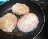 簡単‼ひと手間で表面パリパリハンバーグ♫作り方3写真