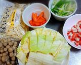 素麺で簡単!!皿うどん=味付けは唐揚げ粉作り方1写真