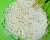 素麺で簡単!!皿うどん=味付けは唐揚げ粉作り方3写真