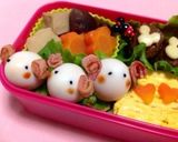 ✿動物キャラ弁 うずら卵のひつじちゃん✿作り方4写真
