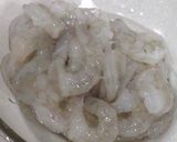 エビと菜の花の粒マスタード炒め作り方1写真