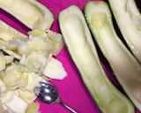 レンジで簡単ズッキーニのツナチーズ作り方1写真