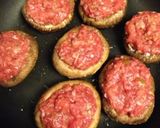 簡単♪丸ごとしいたけハンバーグ海外作り方4写真