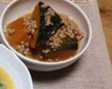 お鍋一つで♪　かぼちゃの挽肉あんかけ作り方9写真