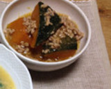 お鍋一つで♪　かぼちゃの挽肉あんかけ作り方9写真