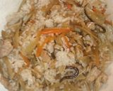 我が家のかしわご飯作り方4写真