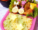 簡単かわいい♫しましまごはん弁当☆作り方5写真