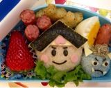 桃太郎＆青鬼弁当…♩作り方1写真