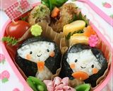 ひな祭りキャラ弁＊まんまるおひな様作り方3写真