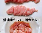 鶏むね肉のえのきソース絡め（バター醤油）作り方1写真