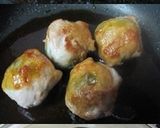 巻いて焼くだけ　芽キャベツ肉巻き　作り方4写真