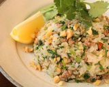 ベトナム風のっけ飯♬炒めひき肉とセロリ作り方5写真