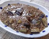 簡単美味しい　茄子のひき肉あんかけ作り方4写真