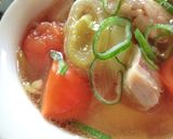 プチッとひとりランチ♡葱・トマ・鶏スープ作り方11写真