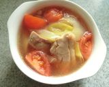 プチッとひとりランチ♡葱・トマ・鶏スープ作り方9写真