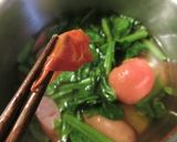 トマト×ほうれん草のプチッと和スープ作り方9写真