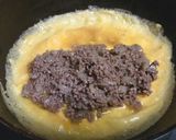 ひき肉と玉ねぎのオムレツ作り方4写真