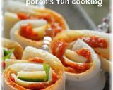 たらこふりかけde明太チーズ巻きちくわ作り方5写真