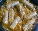 激ウマ！肉巻き高野豆腐のキムチあんかけ♡作り方8写真