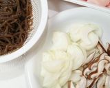 なんちゃって！すき焼き丼♥作り方1写真