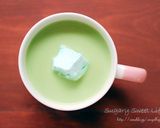 抹茶のホワイトホットチョコレート作り方7写真