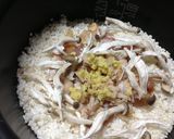 鶏肉・蓮根・きのこの炊きこみご飯生姜風味作り方6写真
