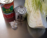 調味料一切なし！白菜とさば缶のトマト煮♡作り方1写真