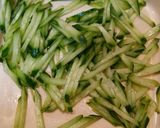 鶏むね肉で～☆中華サラダ作り方3写真