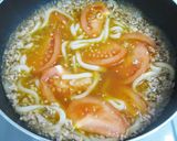 トマトたっぷり♪キムチスープうどん作り方4写真