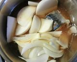 ＊鯖缶・蕪・玉葱＊プチッとキムチスープ作り方4写真