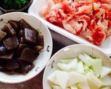 豚小間でなんちゃってどて煮(人´ｴ`*)作り方1写真