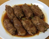 ♪焼肉のタレで簡単♪豚肉でレタスの肉巻き作り方4写真