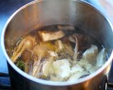 舞茸と崩し豆腐のすりゴマ豆乳味噌汁作り方2写真