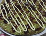 緑のお好み焼き～葉物野菜嫌いとの戦い～作り方5写真
