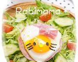✿目玉焼きde可愛いキティちゃん✿作り方5写真