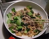 簡単♡豚肉と油揚げとチンゲン菜炒め煮作り方10写真