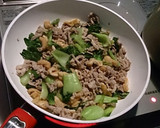 簡単♡豚肉と油揚げとチンゲン菜炒め煮作り方11写真