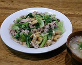 簡単♡豚肉と油揚げとチンゲン菜炒め煮作り方12写真