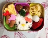 キャラ弁☆キティちゃん♪作り方1写真