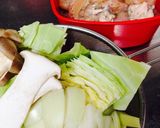 付け合せも同時に♪簡単柔らかハーブチキン作り方3写真
