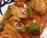 フライパンで☆たっぷり野菜と豚のトマト煮作り方8写真
