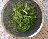 簡単時短 副菜！豆苗とベーコンのおひたし作り方1写真