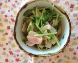 簡単時短 副菜！豆苗とベーコンのおひたし作り方3写真