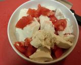 レンジで簡単♪トマトと豆腐の中華スープ♪作り方1写真