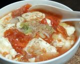 レンジで簡単♪トマトと豆腐の中華スープ♪作り方3写真