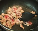 甘辛♪豚肉と干し芋のキムチ炒め作り方1写真